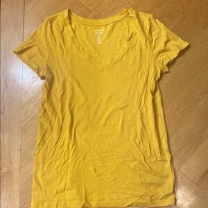 GAP Women's Short Sleeve Yellow Tee